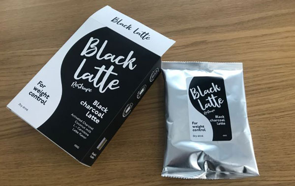 l'imballaggio Black Latte